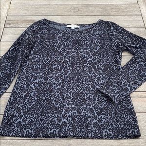 LOFT tapestry long sleeve tee Size M